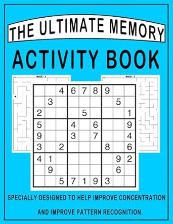 the ultimate memory activity book help improve concentration easy level puzzles for beginner with solutions