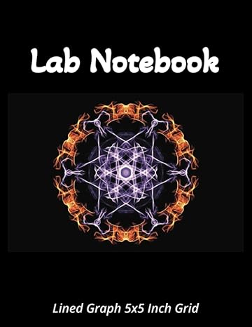lab notebook lined graph 5x5 inch grid for high school college or graduate research in biology chemistry