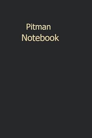 pitman notebook black paperback pitman notebook 6 x 9 inches 120 writing pages middle line ruled shorthand
