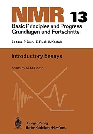 essays 1st edition m. m. pintar 3642663974, 978-3642663970