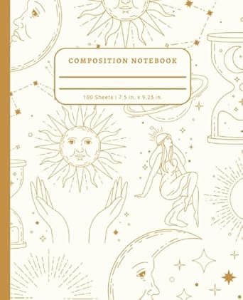 calming celestial stars and moon notebook 100 pages 7 5 x 9 25 in this delicate writing tool is for all ages