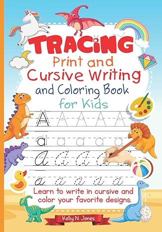 tracing print and cursive writing and coloring book for kids learn to write in cursive and color your