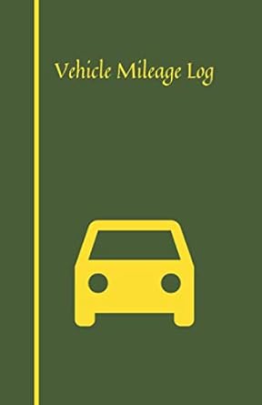vehicle mileage log auto mileage log and expense tracker for tax deductions perfect logbook to record
