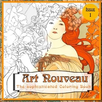 art nouveau the sophisticated coloring book 1st edition paul go 979-8395026576