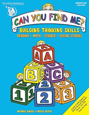 can you find me prek workbook building thinking skills in reading math science and social studies 1st edition