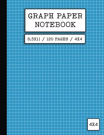 graph paper notebook 8 5 x 11 / 120 pages / 4x4 composition exercise book grid paper 4 squares per inch for