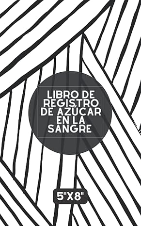 libro de registro de az car en la sangre stripes diabetes log book in spanish compact size track sugar levels