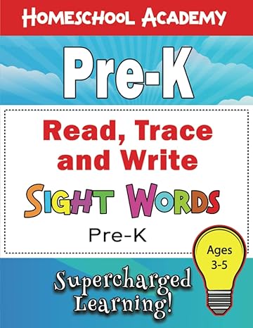 sight words pre k a pre k workbook for kids age 3 5 for pre k reading tracing and handwriting practice 1st