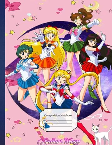 composition notebook sailor moon psr soldier 26 8 5x11 inches 110 page college ruled for children teens kids