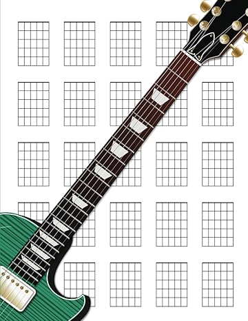 guitar chord diagrams notebook 100+ blank guitar chord writing paper with chord fingering chart cheat sheets
