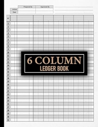 6 column ledger book simple six column for bookkeeping and accounting log book for personal use and small