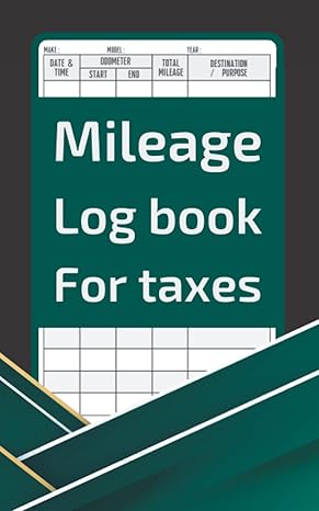 mileage log book for taxes auto mileage and expense notebook vehicle mileage log miles log book to track over