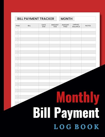 monthly bill payment log book budgeting financial simple home budget spreedsheet monthly income and expense