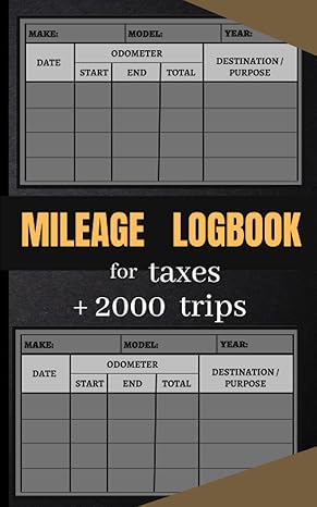 mileage log book record and track your daily vehicle mileage 120 pages small size 5 8 inch mileage log book