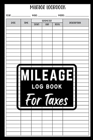 mileage log book for taxes auto mileage tracker to record and track your daily mileage for taxes vehicle