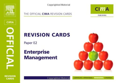 cima revision cards enterprise management 1st edition nick best 1856177394, 978-1856177399