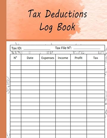 tax deductions log book mileage log book auto business expense and tax record tracking 1st edition elden