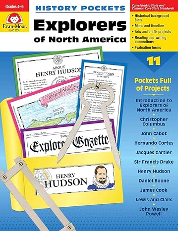 History Pockets Explorers Of North America Grades 4 6+