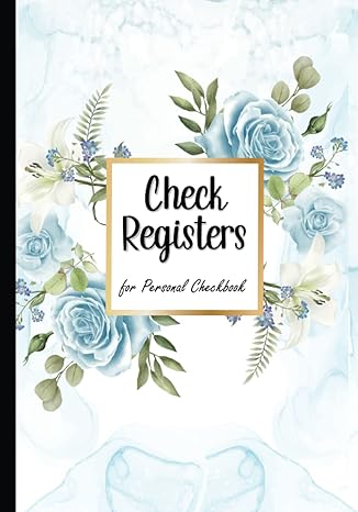 check registers for personal checkbook checking account log book to track income expenses and financial
