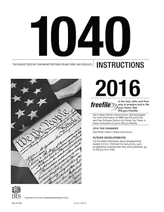 1040 instructions 20 1st edition u.s. internal revenue service 1542553288, 978-1542553285