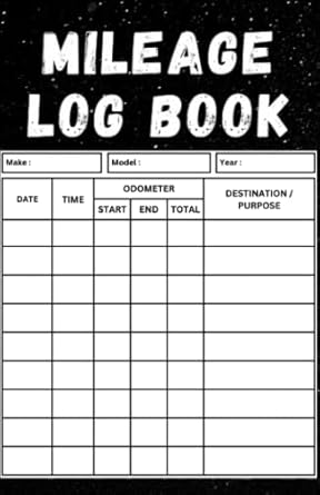 mileage log book daily vehicle mileage log book for taxes self employed business owners and personal use wit