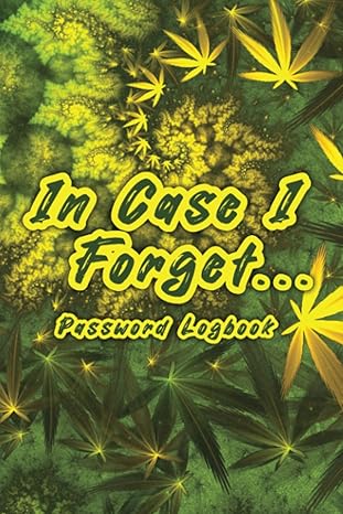 in case i forget password book stoner edition 6x9 logbook for login information passwords security questions