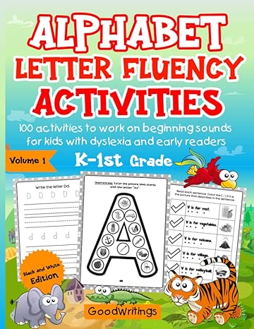 alphabet letter fluency activities 100 activities to work on beginning sounds for kids with dyslexia and