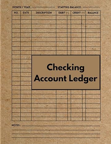 checking account ledger bank transaction and balance log book 1st edition hazal rose b0cj4577nb