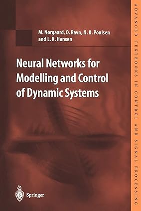 neural networks for modelling and control of dynamic systems a practitioner s handbook 2000. corr. 3rd