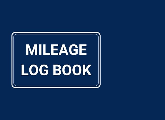 mileage log book navy car driving record book for taxes and vehicle expenses mileage tracker for traveler and