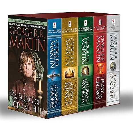 george r r martin s a game of thrones 5 book boxed set media tie-in edition george r. r. martin 0345535529,