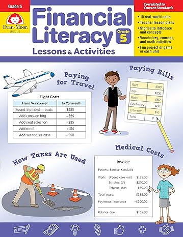 financial literacy lessons and activities grade 5 1st edition evan moor corporation 1645142698, 978-1645142690