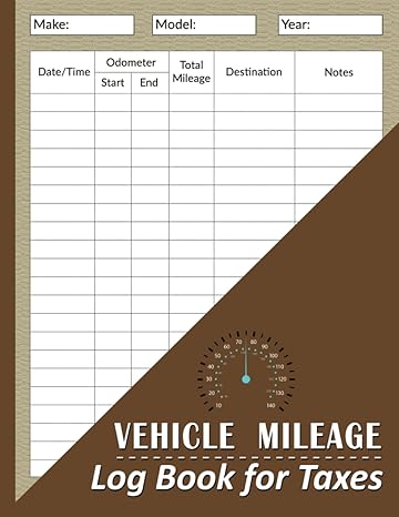 vehicle mileage log book for taxes business auto driving record logbook for taxes vehicle mileage and expense