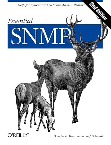 essential snmp 2nd edition douglas mauro, kevin schmidt 0596008406, 978-0596008406