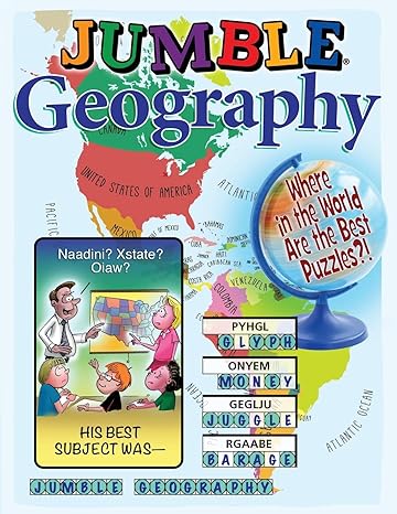 jumble geography where in the world are the best puzzles 1st edition tribune content agency llc 1629376159,