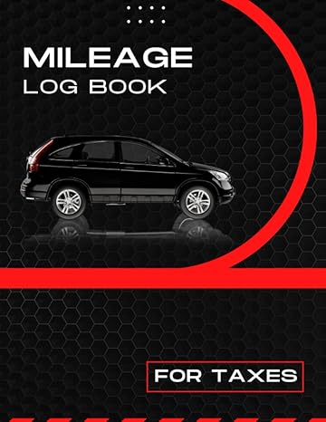 mileage log book vehicle mileage tracker for personal or business taxes and expenses auto mileage journal to