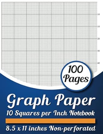 graph paper 10 squares per inch notebook 10 lines per inch 8 5 x 11 quad ruled grid paper composition