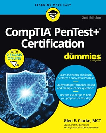 comptia pentest+ certification for dummies 2nd edition glen e. clarke 1119867274, 978-1119867272