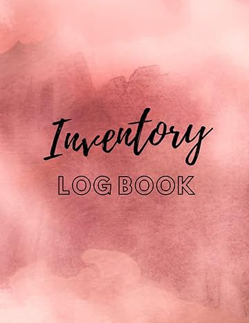 inventory log book large inventory notebook for small business stock record book organizer equipment ledger