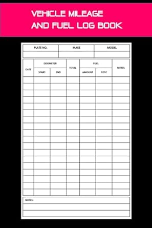 vehicle mileage and fuel log book fuel expenses tracker 1st edition roy darling b0clt4xm7f