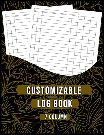 customizable log book 7 column seven column journal multipurpose record logbook to track daily activity and