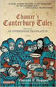 chaucers canterbury tales an interlinear translation 3rd edition geoffrey chaucer page, vincent f. hopper