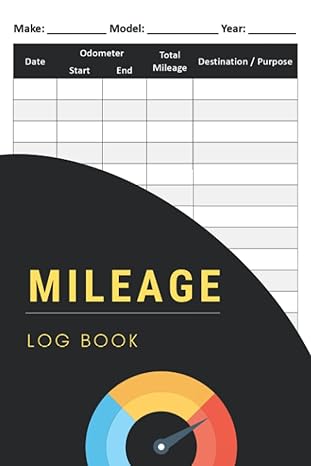 mileage log book for car auto mileage log book for taxes 6 x 9 inches 1st edition c hyndycz