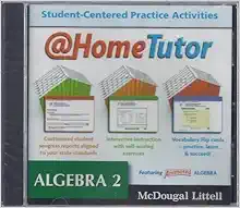 holt mcdougal larson algebra 2 at home tutor cd rom cdr edition mcdougal littel 0618627588, 9780618627585