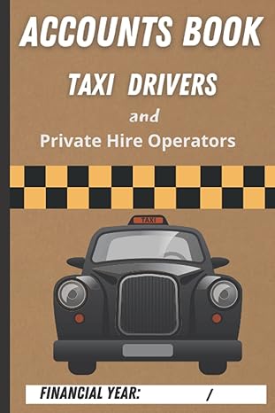 taxi driver account book taxi driver and private hire operators ledger books self employed accounts book taxi