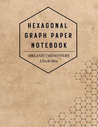 hexagonal graph paper 1 inch hex organic chemistry notebook hexagon graph paper composition notebook
