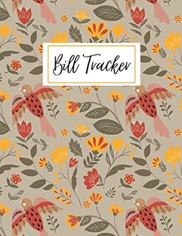 bill tracker a monthly bill payment tracker workbook / accounting log book for expense checklist /