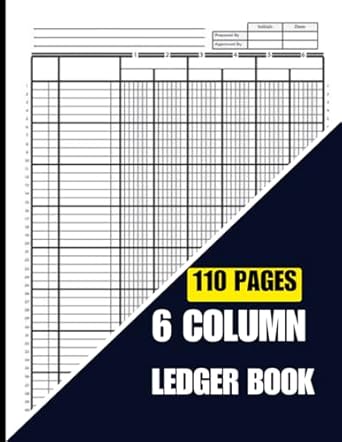 6 column ledger book accounting ledger book 6 column large print 6 column ledger book for bookkeeping 6