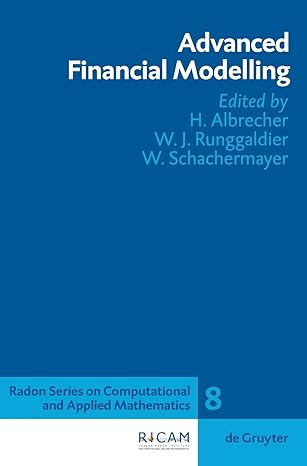 advanced financial modelling 1st edition hansjorg albrecher, walter schachermayer, wolfgang j. runggaldier
