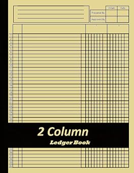 2 column ledger book general accounting ledger bookkeeping / accounting ledger book / income and expense log